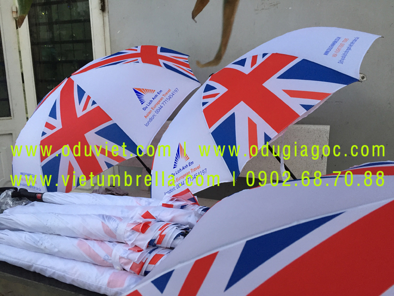 xưởng sản xuất ô dù cầm tay in logo quảng cáo